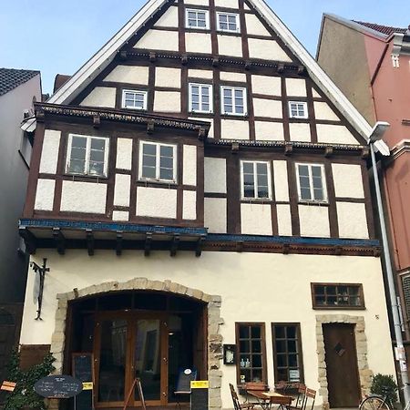 Hotel-Pension Markt-Scheune Anno 1652 Vlotho Exterior foto